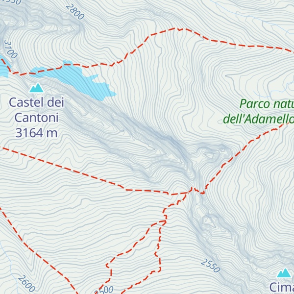 Map of Cima Bifora