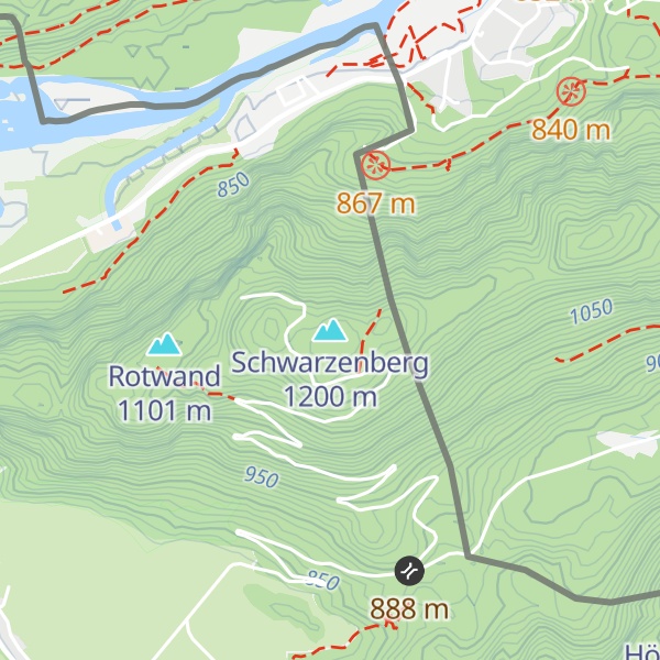 Map of Schwarzenberg