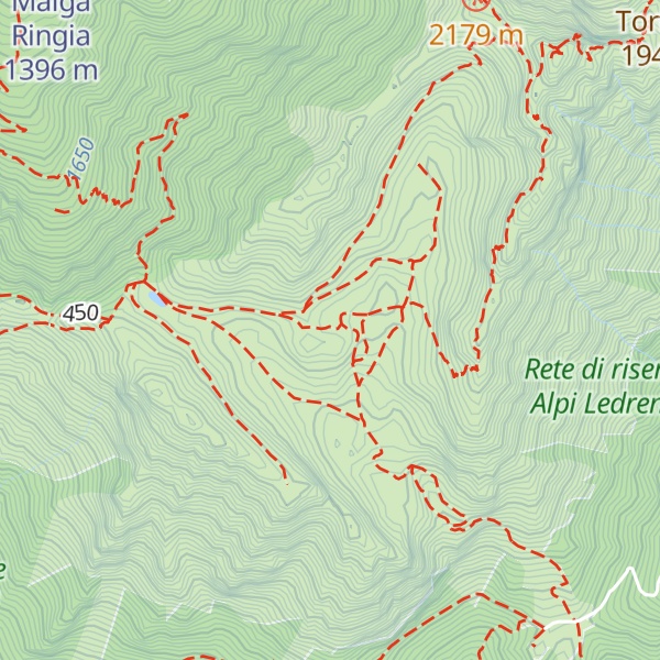 Map of Malga Cadria