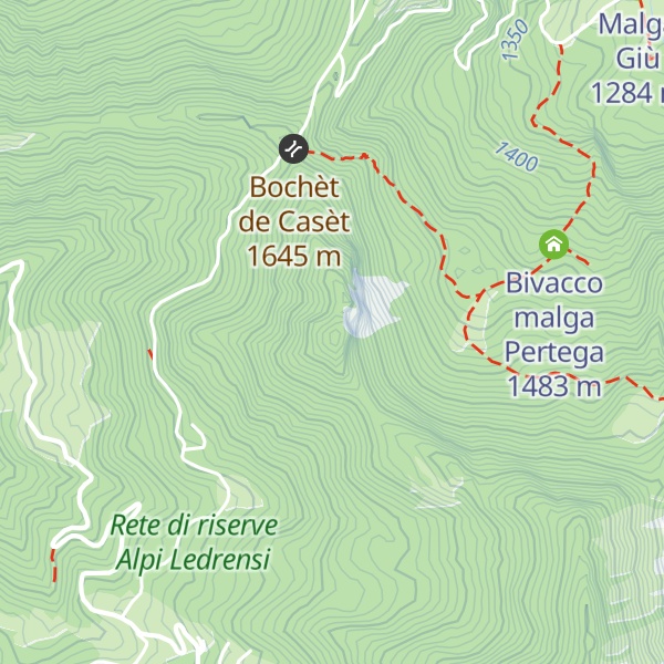 Map of Corno Spezzato