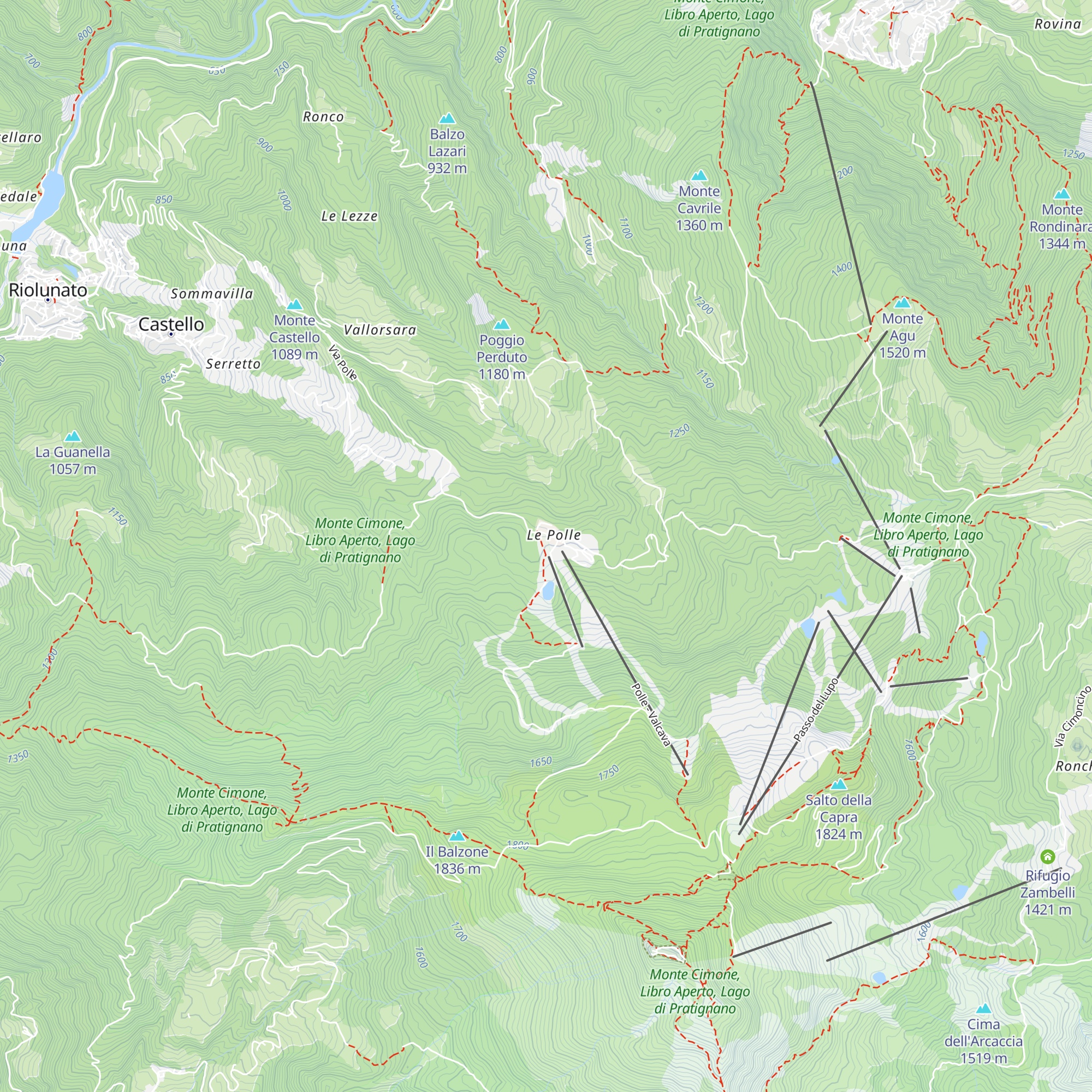 Rifugio map
