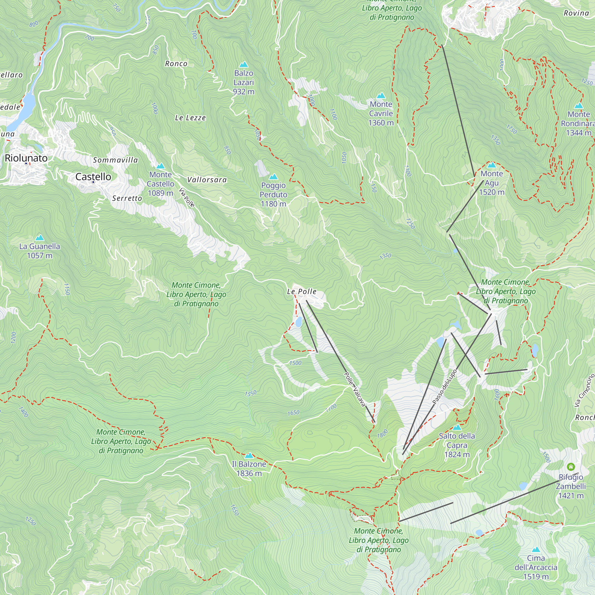 Rifugio map