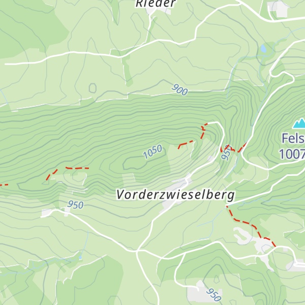 Map of Buch / Zwieselberg
