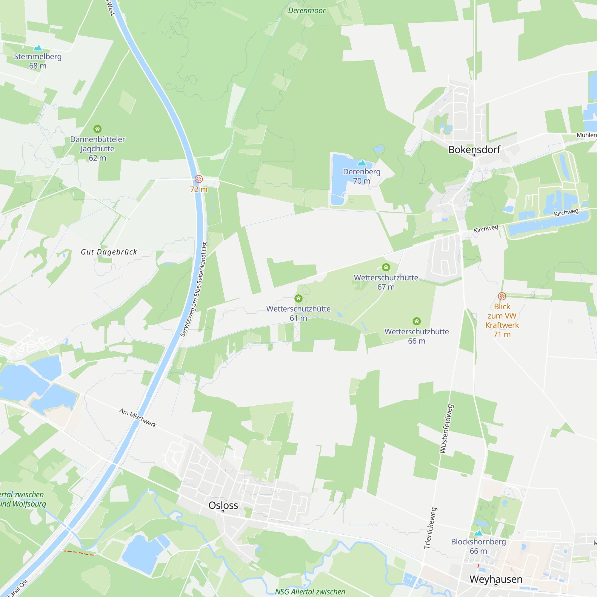Wetterschutzhütte map