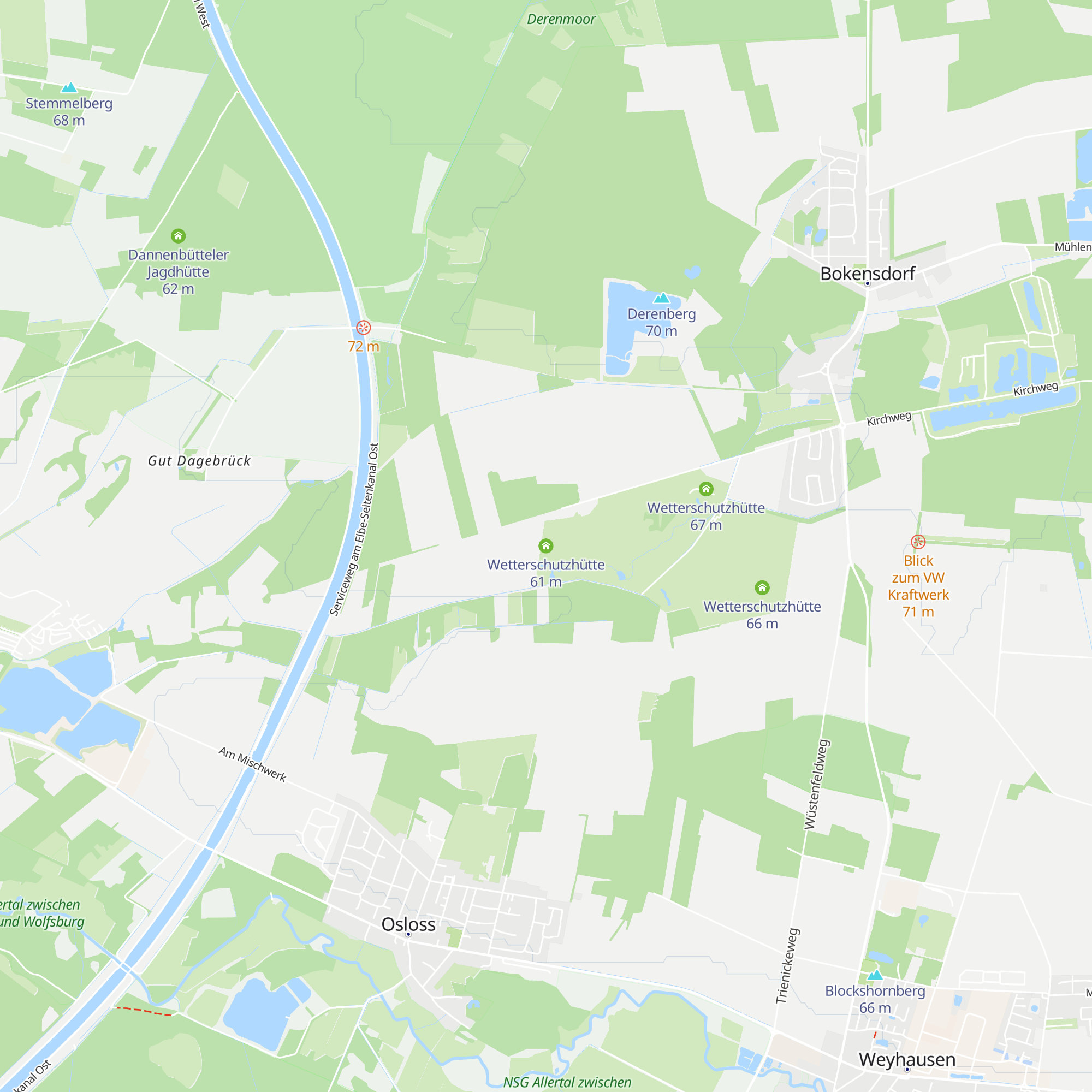 Wetterschutzhütte map