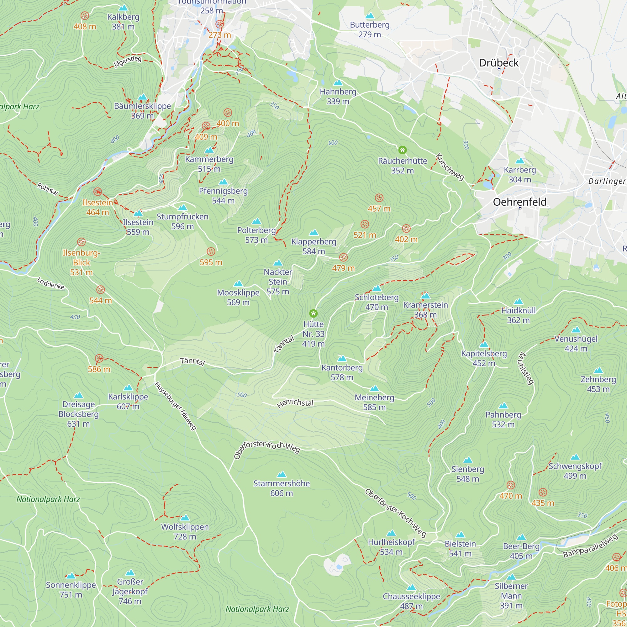 Hütte Nr. 33 map