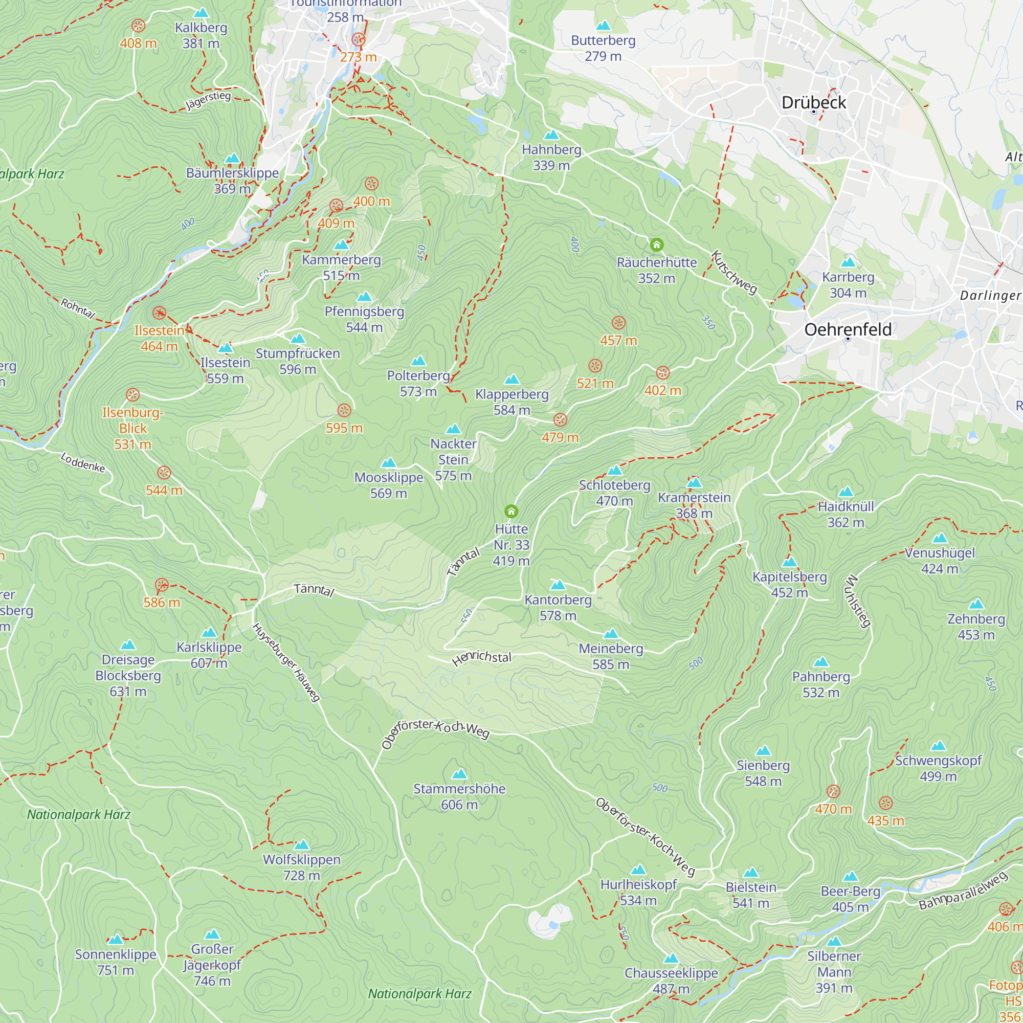 Hütte Nr. 33 map