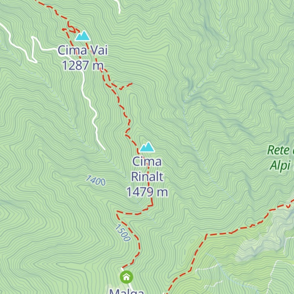 Map of Cima Rinalt