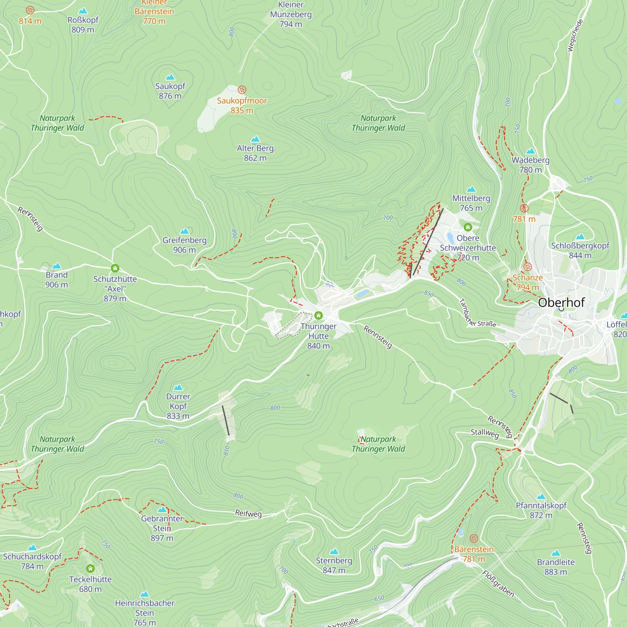 Schutzhütte am Grenzadler map