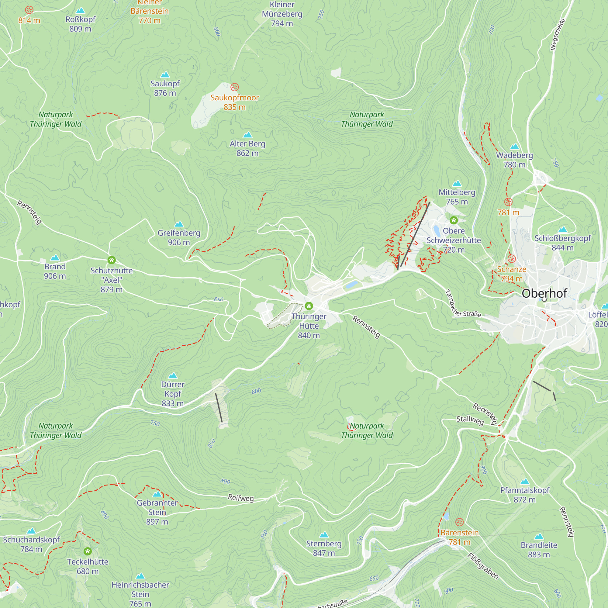 Schutzhütte am Grenzadler map