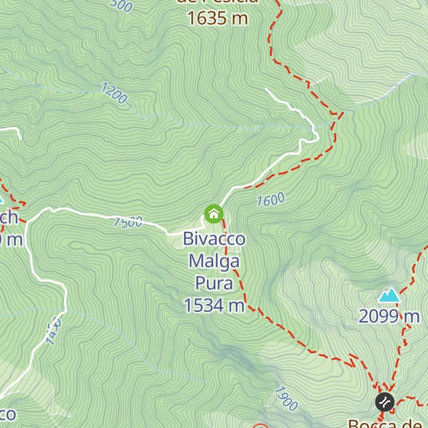 Map of Bivacco Malga Pura