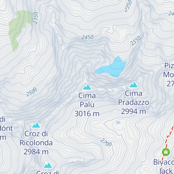 Map of Cima Palù