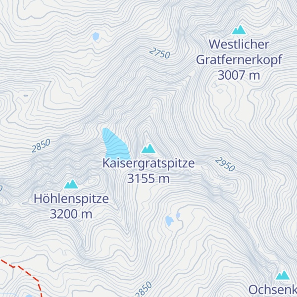 Map of Kaisergratspitze