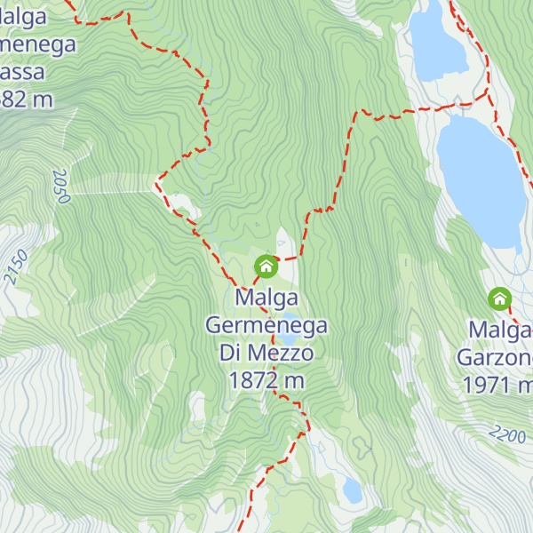 Map of Malga Germenega Di Mezzo