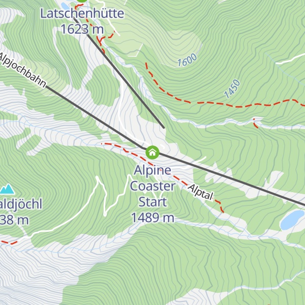 Map of Alpine Coaster Start
