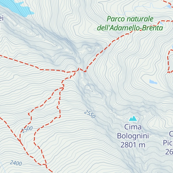 Map of Cima Segantini