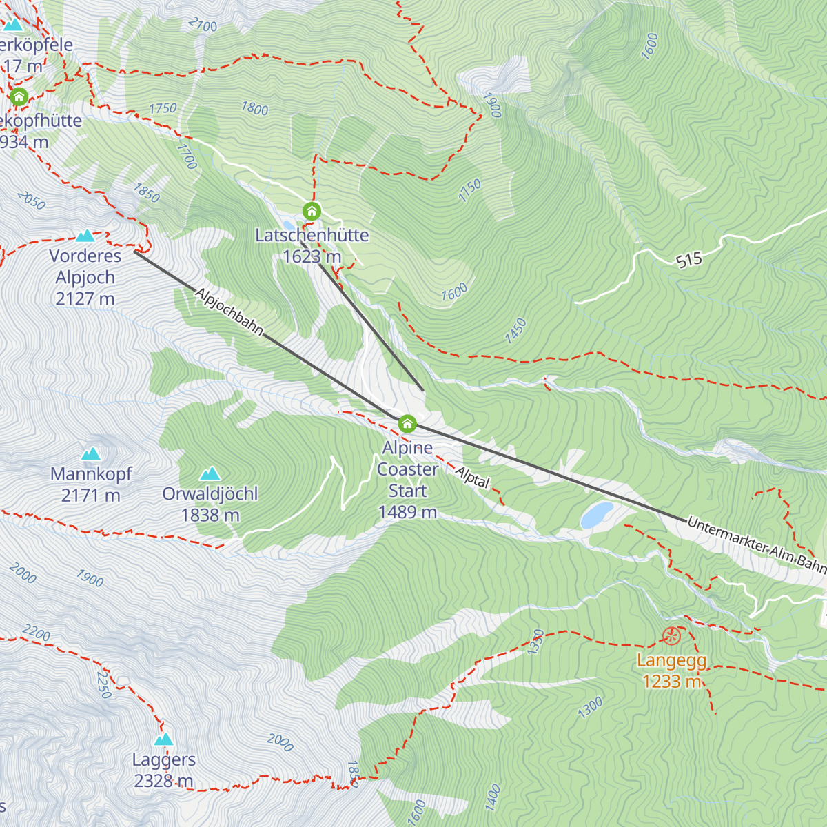 Untermarkter Alm map