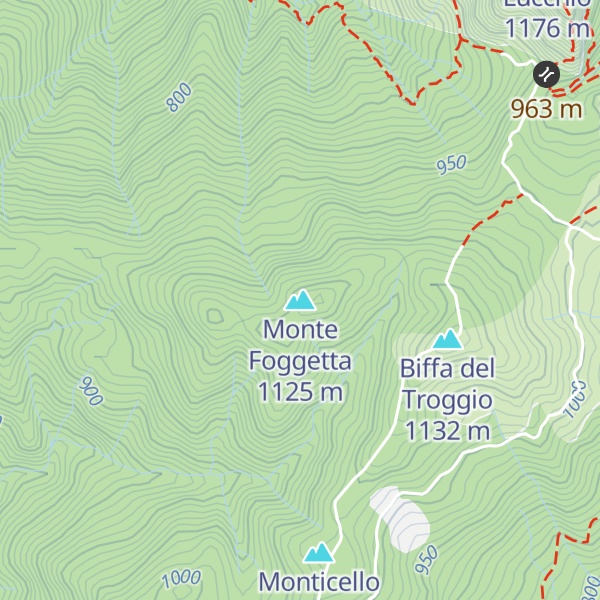 Map of Monte Foggetta