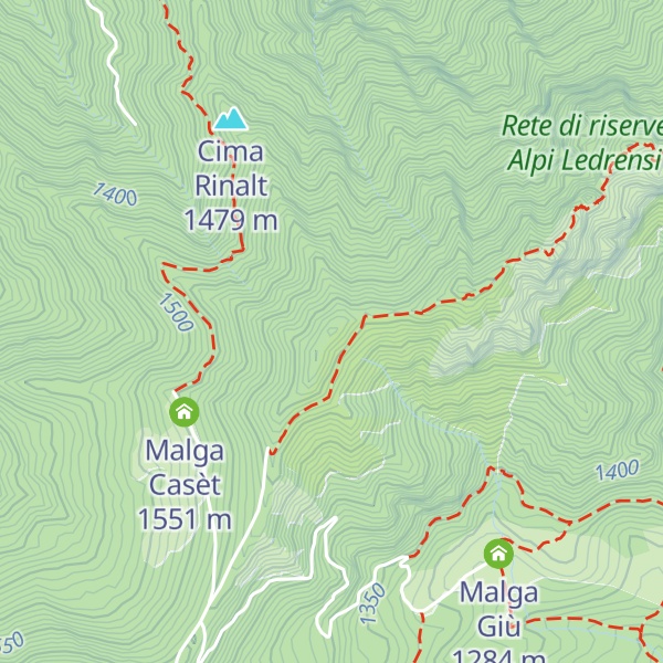 Map of Cima Caset