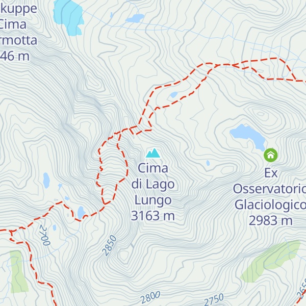 Map of Cima di Lago Lungo