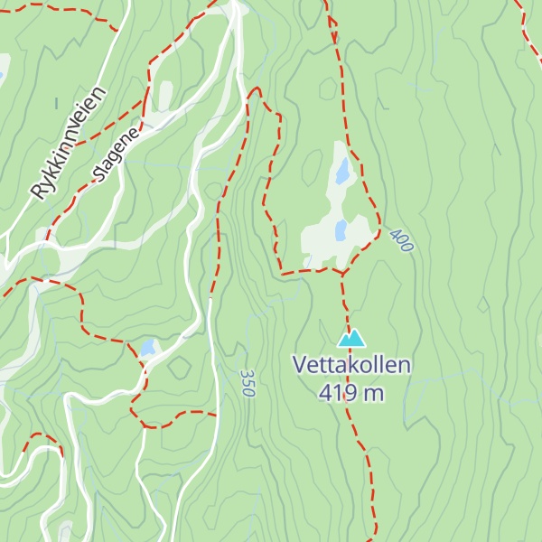 Map of Fuglemyrhytta