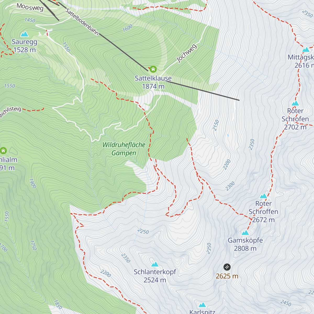 Fendler Alm map