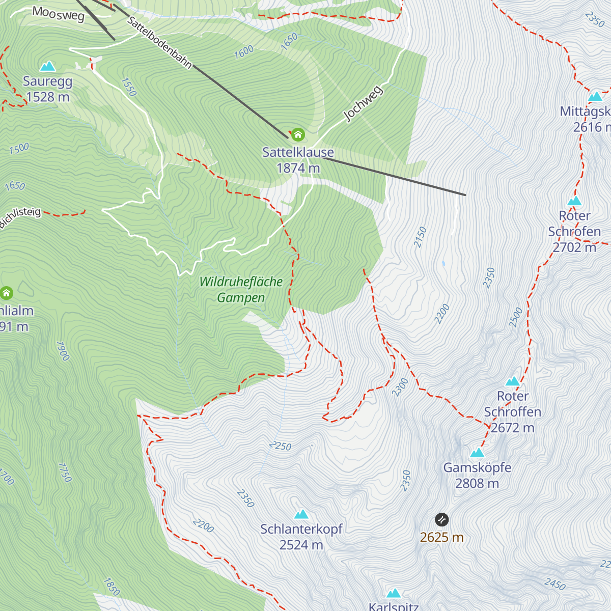 Fendler Alm map