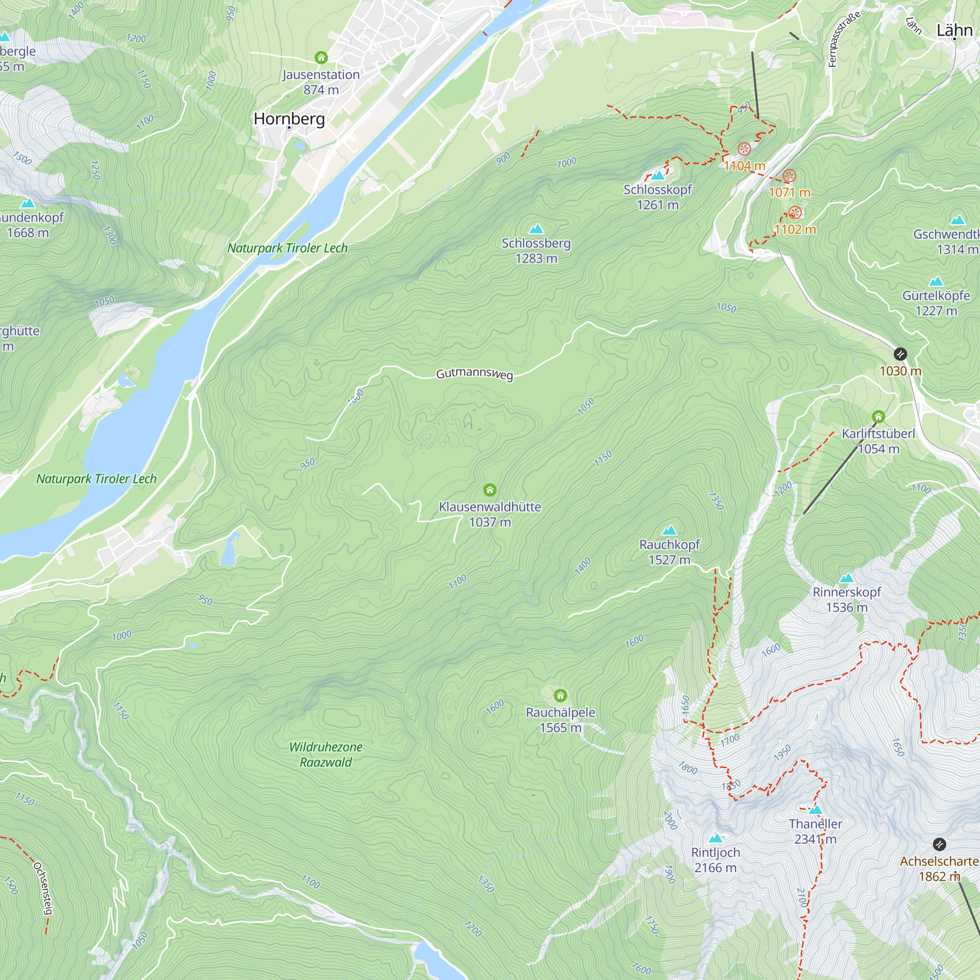 Klausenwaldhütte map