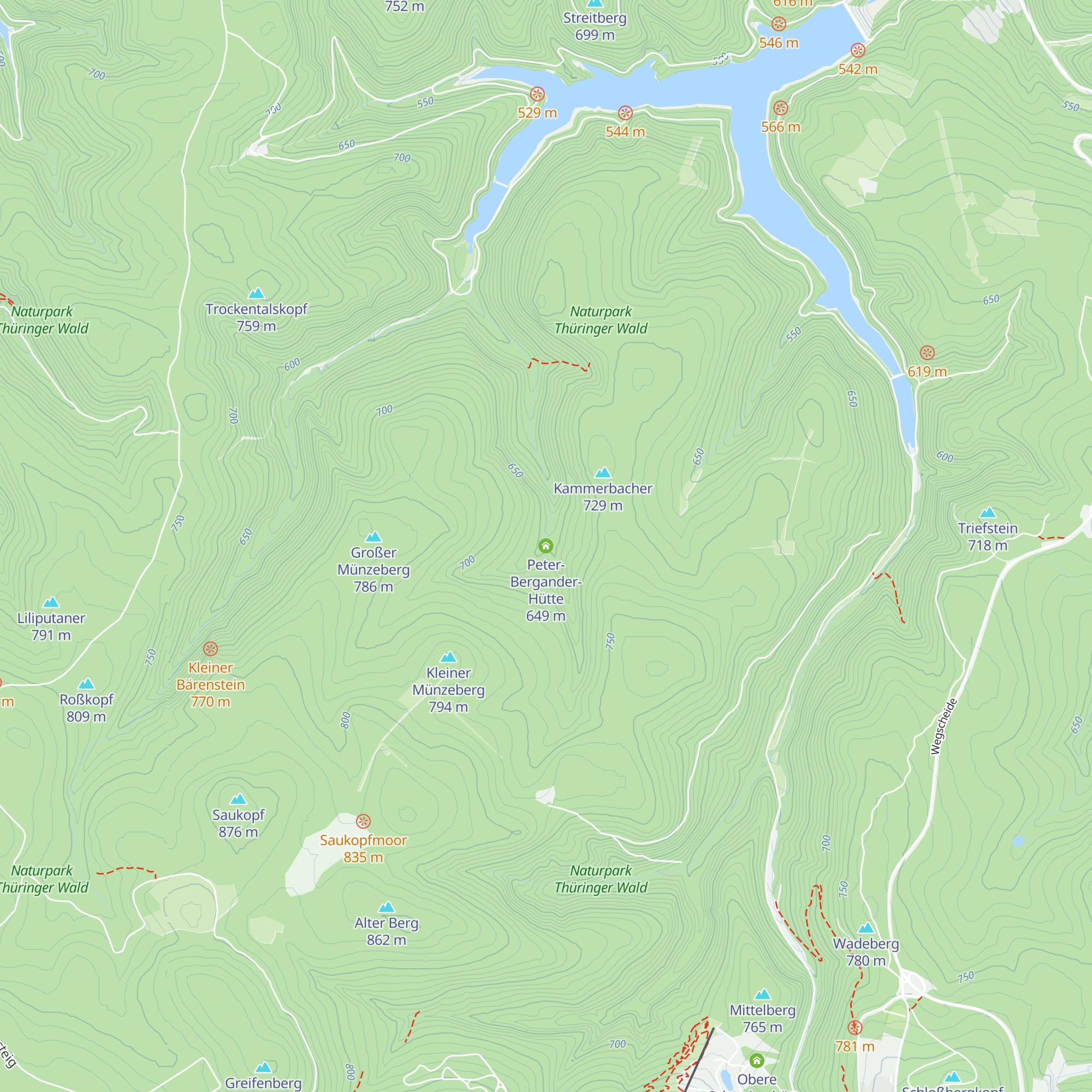 Peter-Bergander-Hütte map