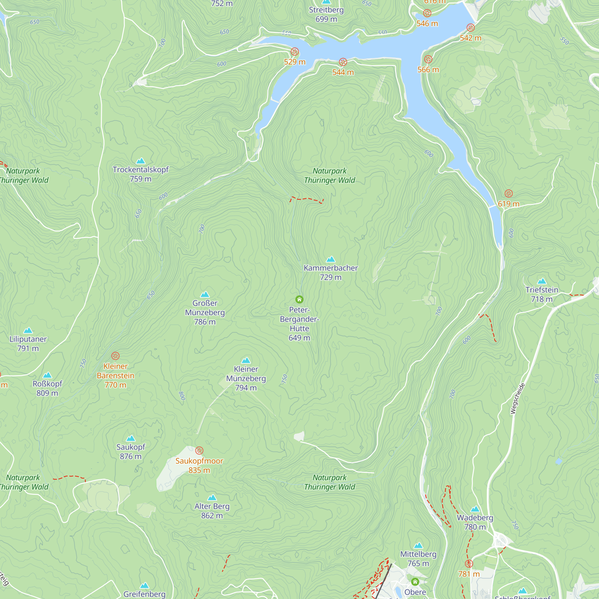 Peter-Bergander-Hütte map