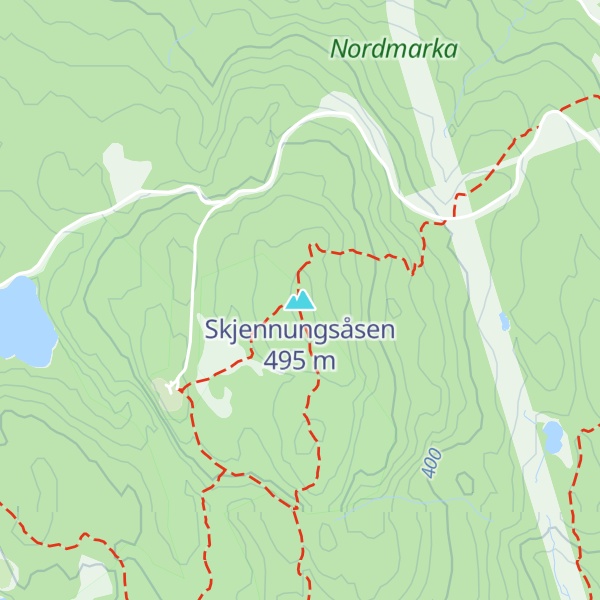 Map of Skjennungsåsen