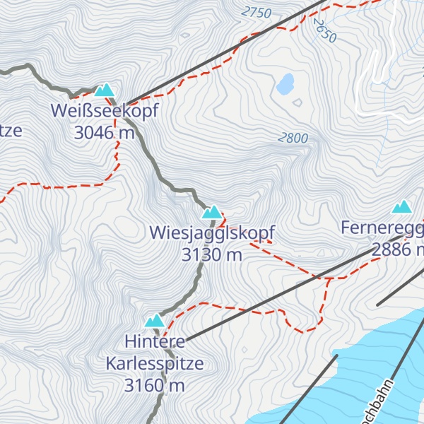 Map of Wiesjagglskopf
