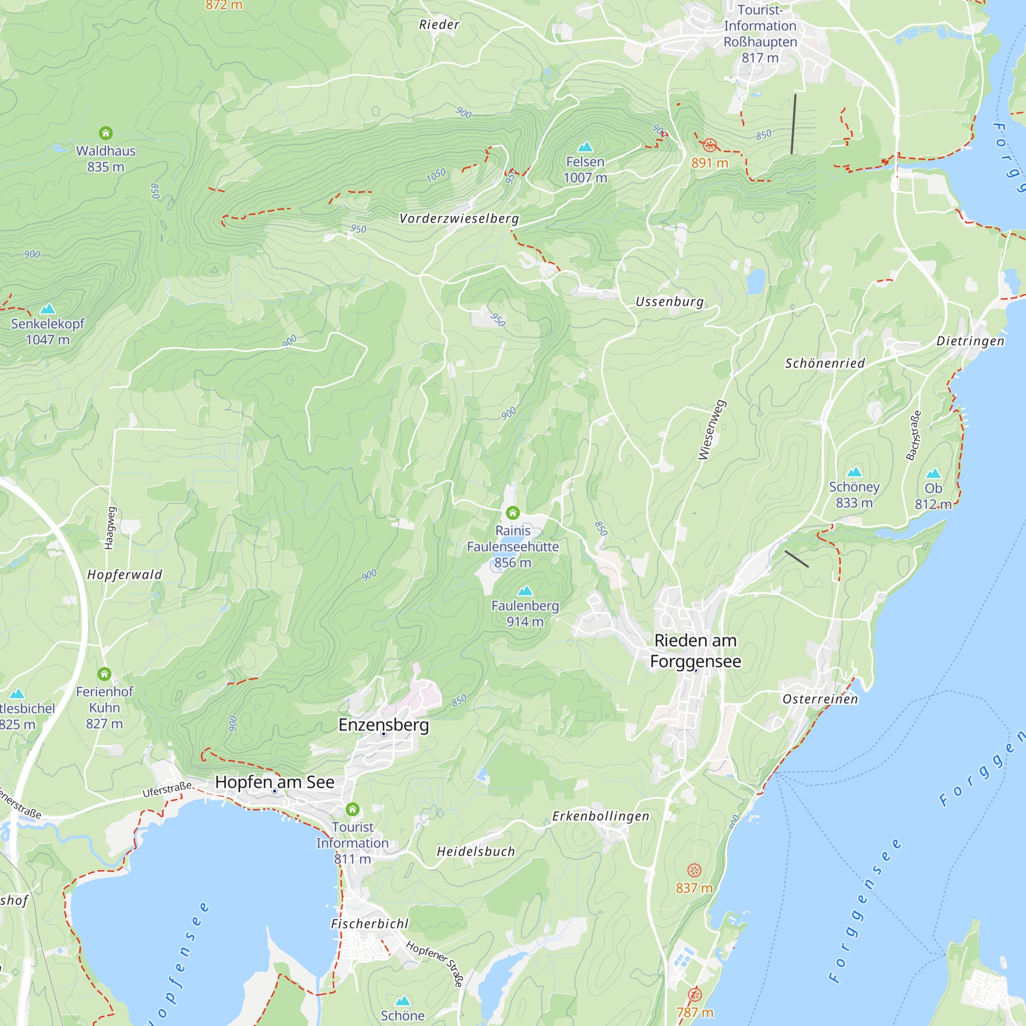 Rainis Faulenseehütte map