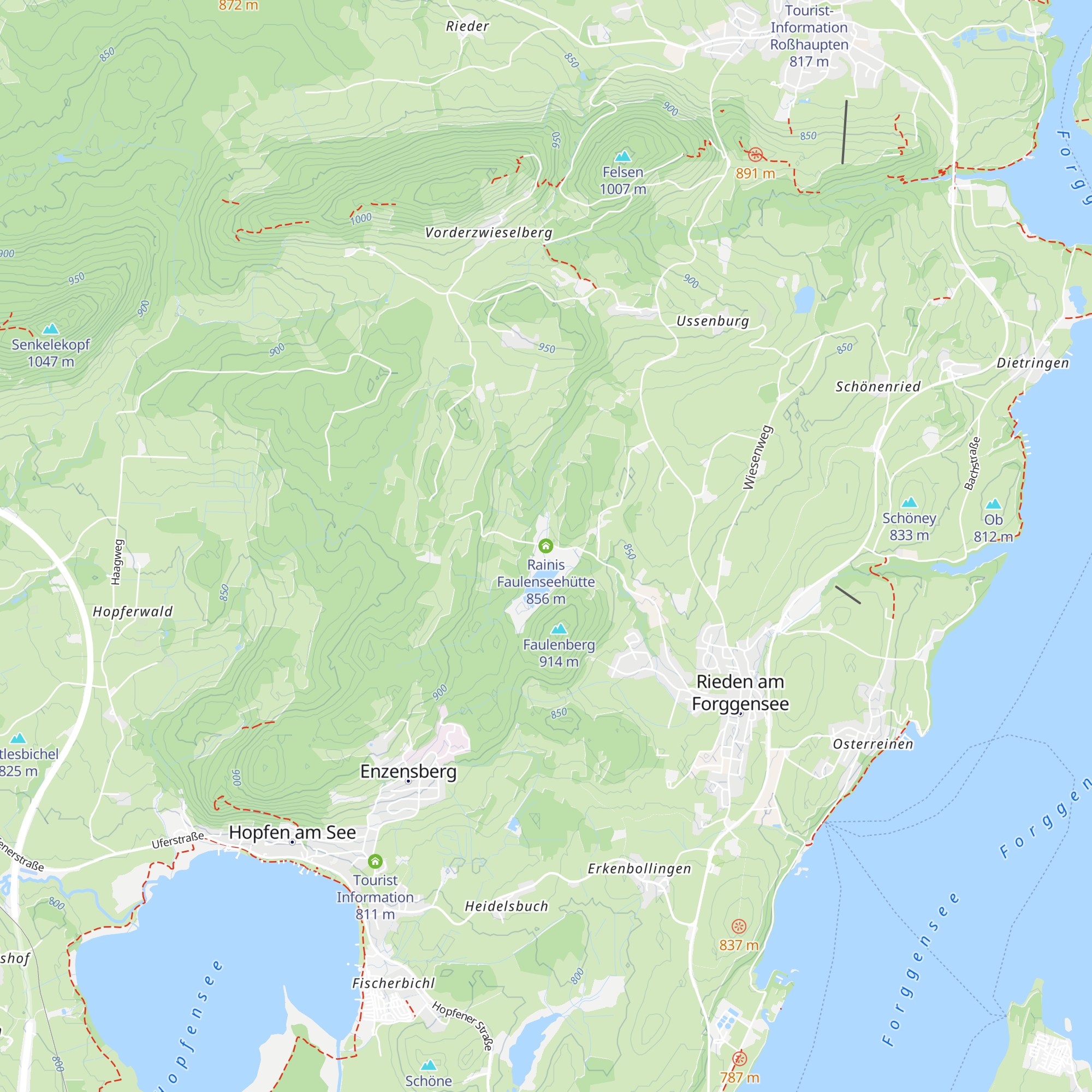 Rainis Faulenseehütte map