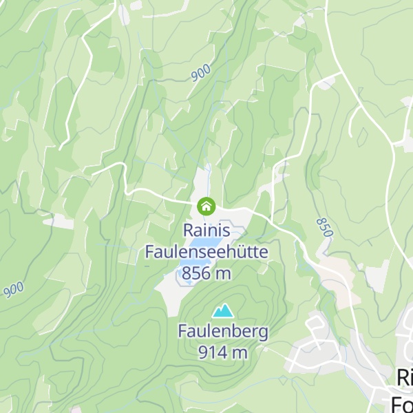 Map of Rainis Faulenseehütte