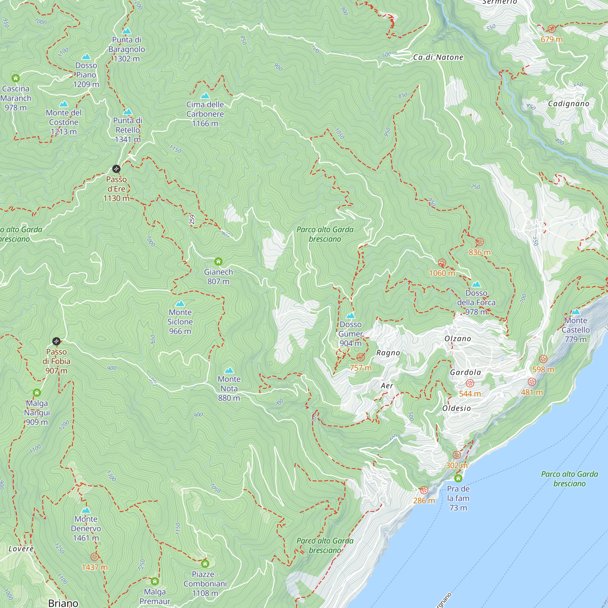 Cà del Bosco map
