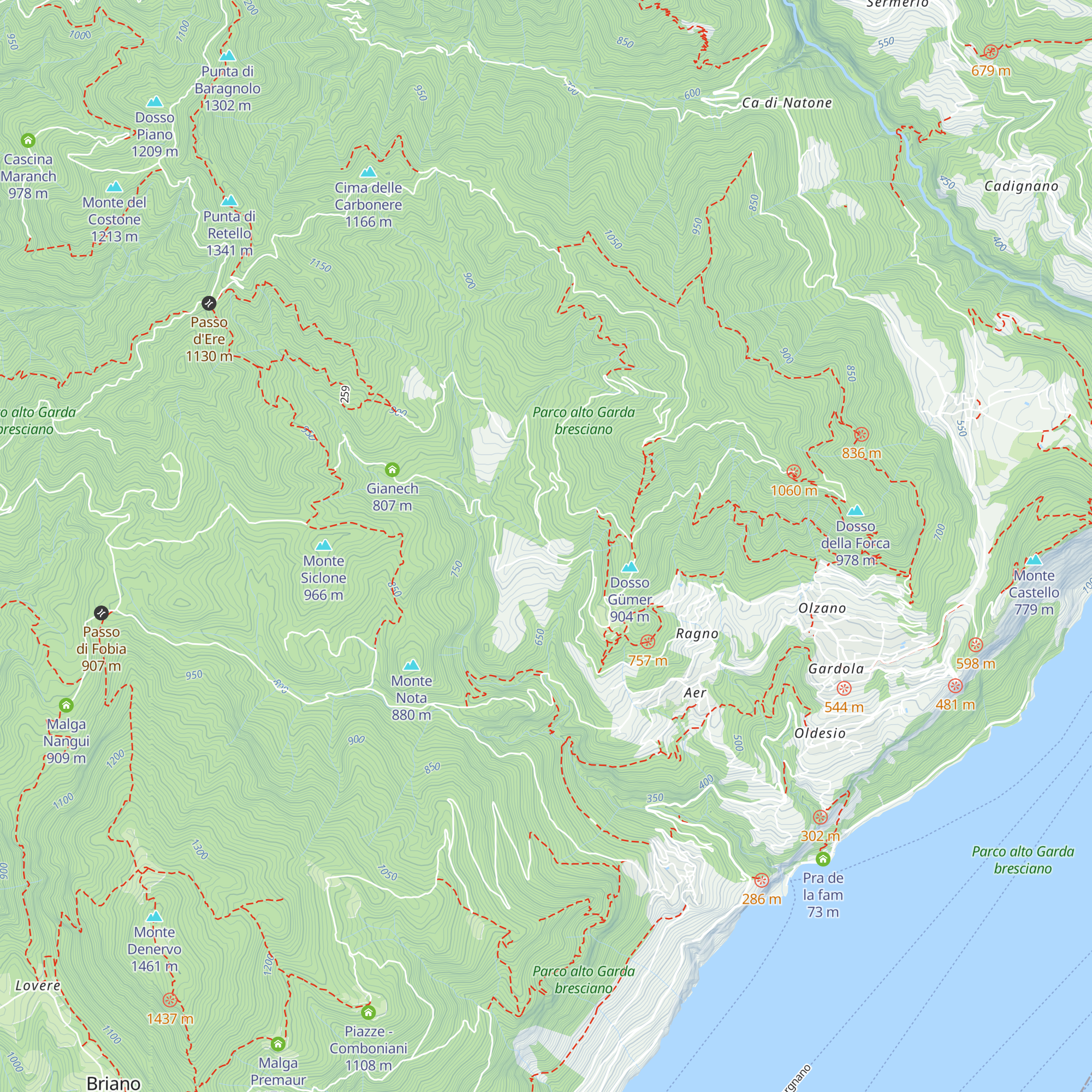 Cà del Bosco map