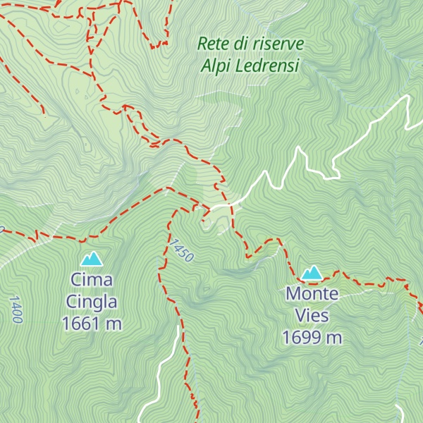 Map of Malga Vies