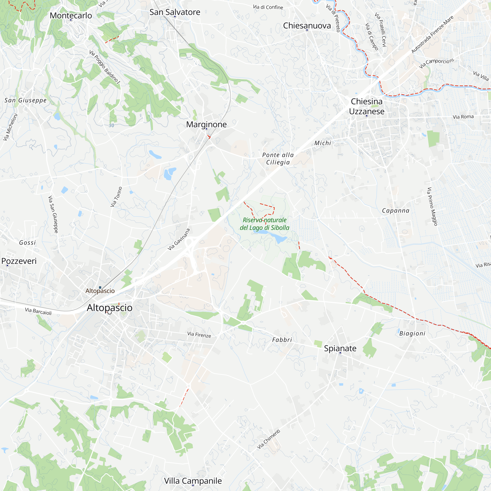 Centro Visitatori map