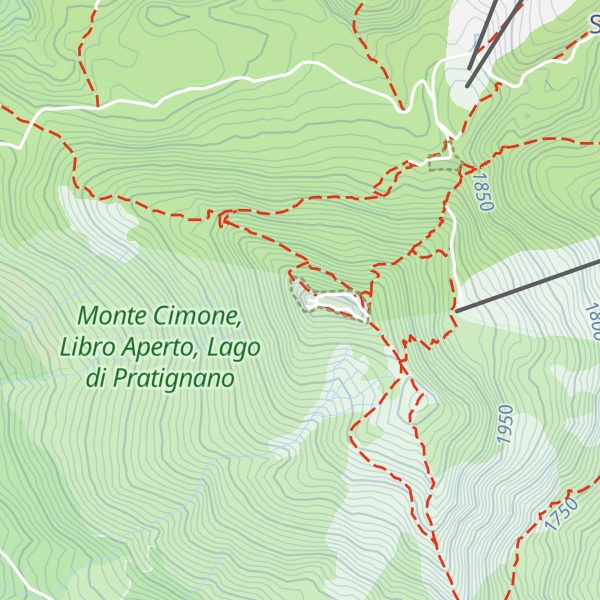 Map of Monte Cimone