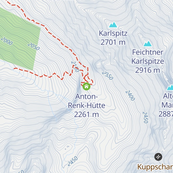 Map of Anton-Renk-Hütte