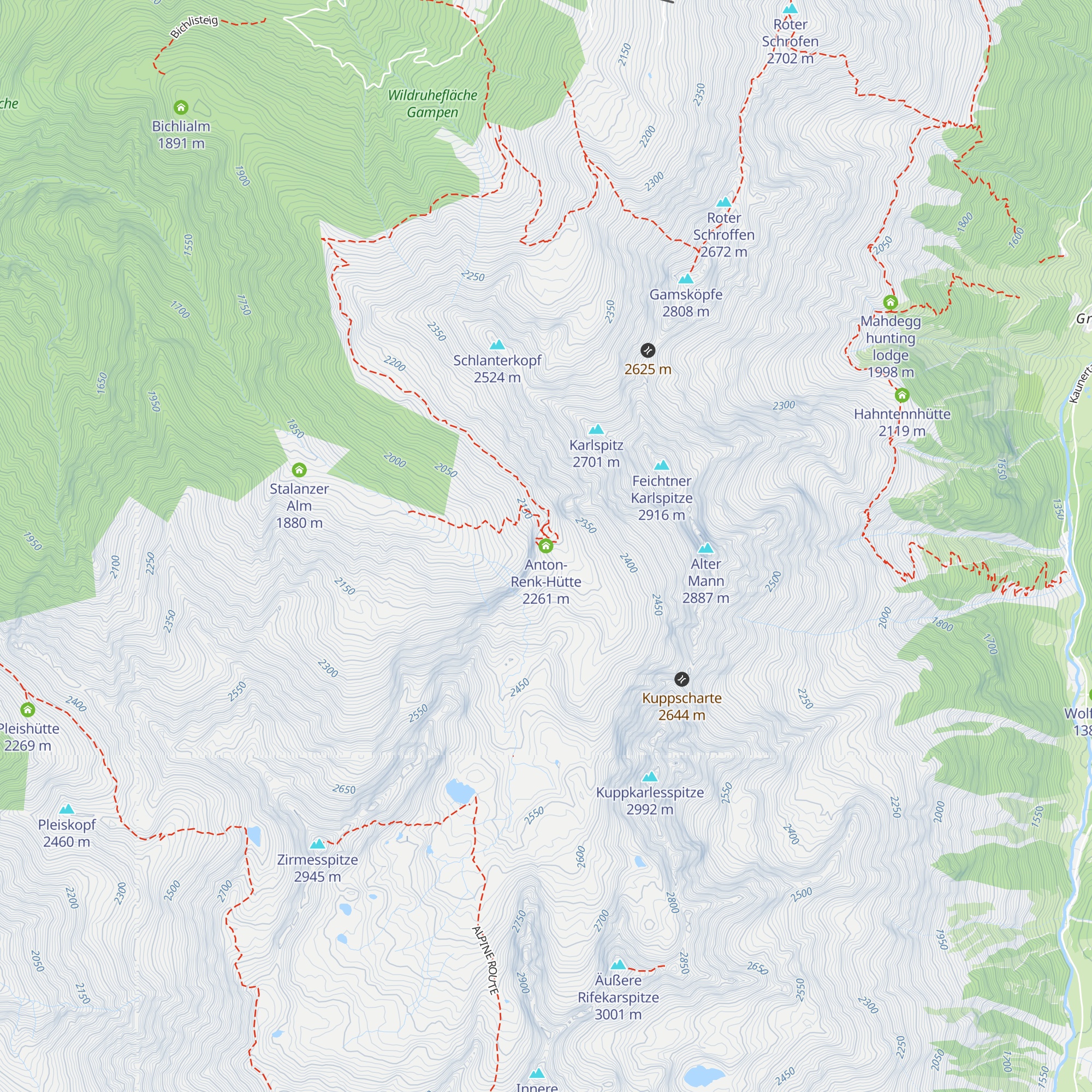 Anton-Renk-Hütte map