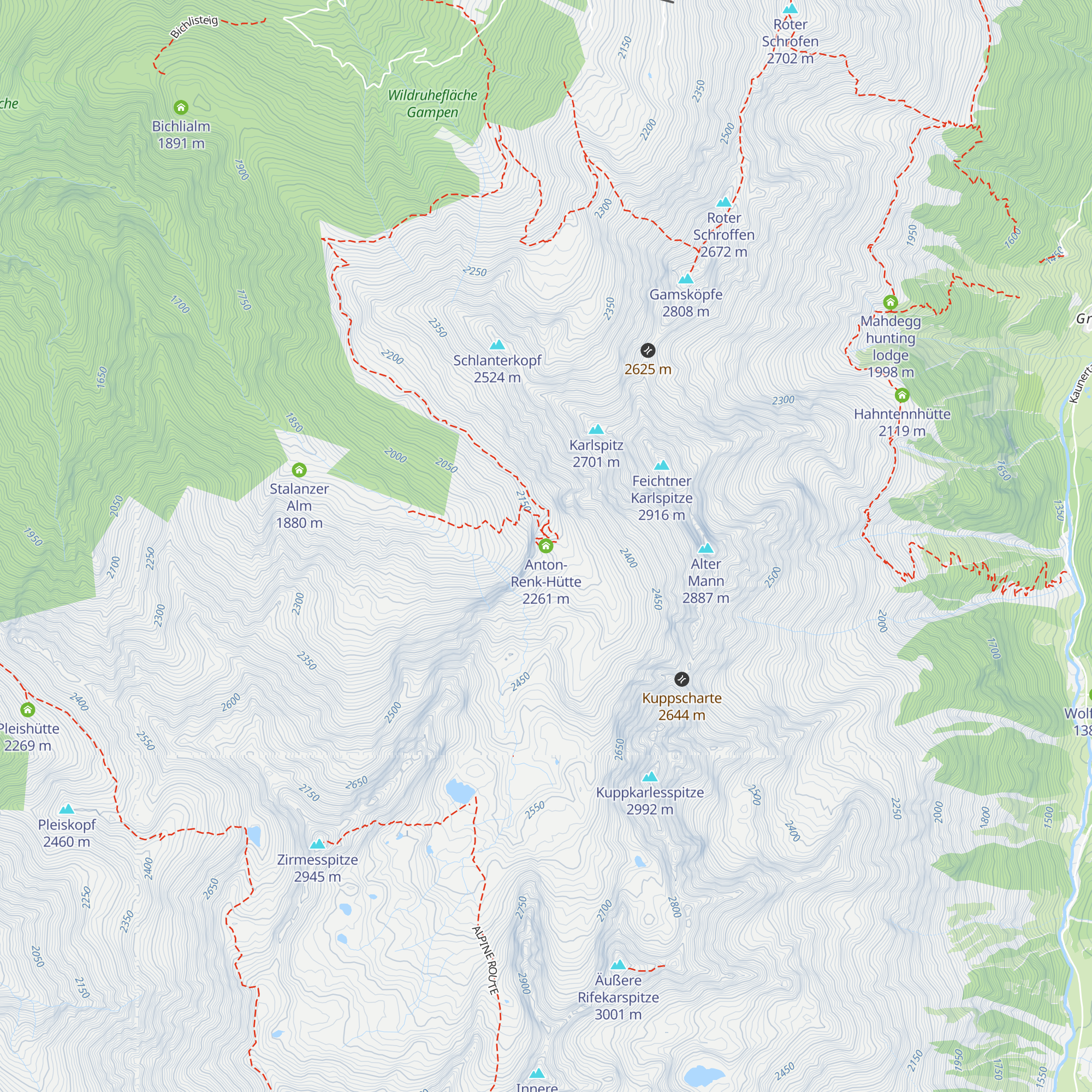 Anton-Renk-Hütte map