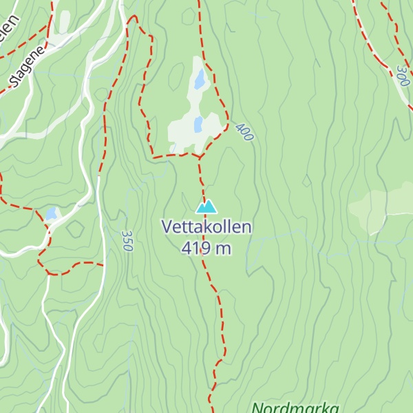 Map of Vettakollen