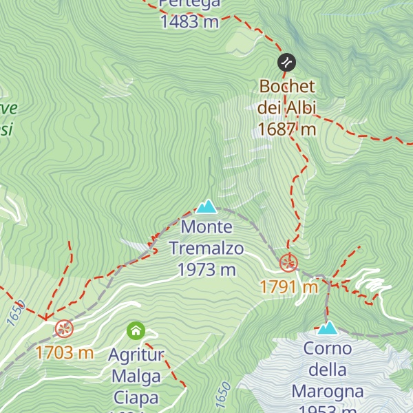 Map of Monte Tremalzo