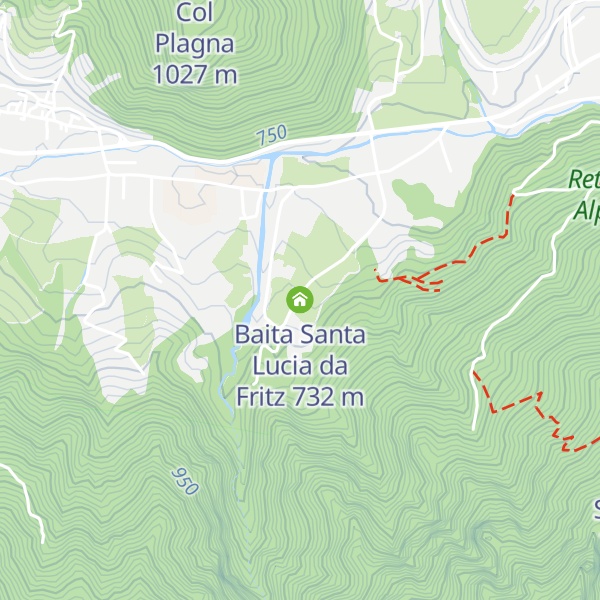 Map of Baita Santa Lucia da Fritz