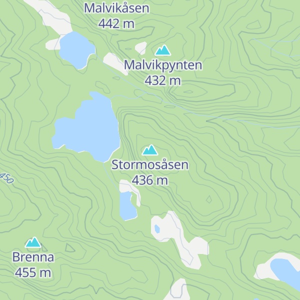 Map of Stormosåsen