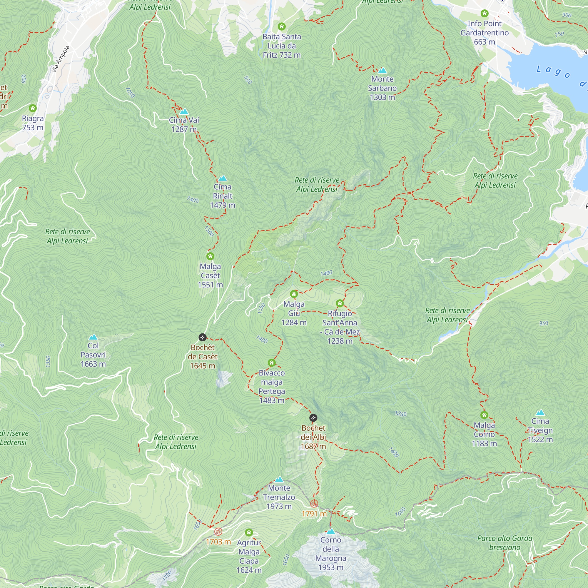 Malga Giù map
