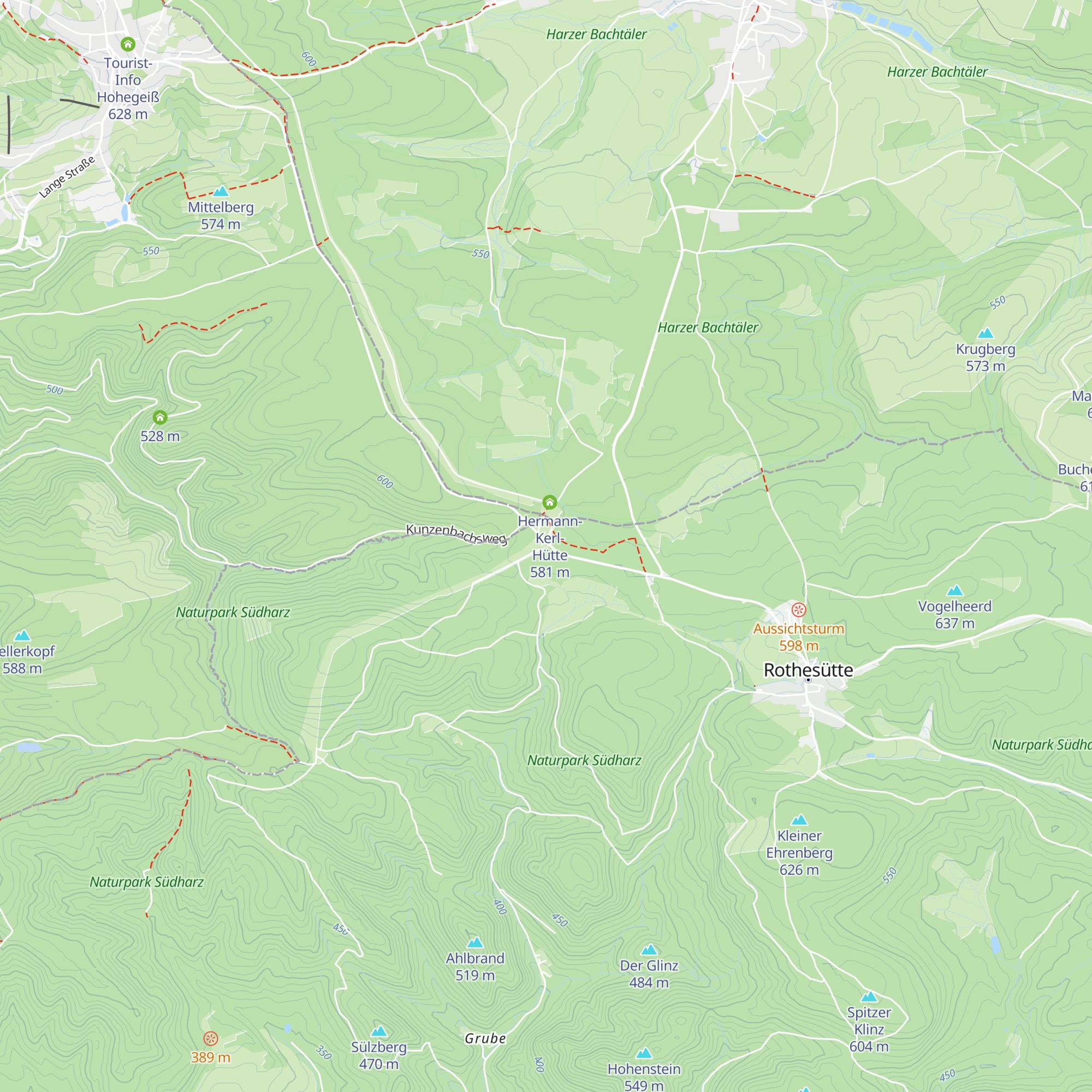 Thüringer Hütte map