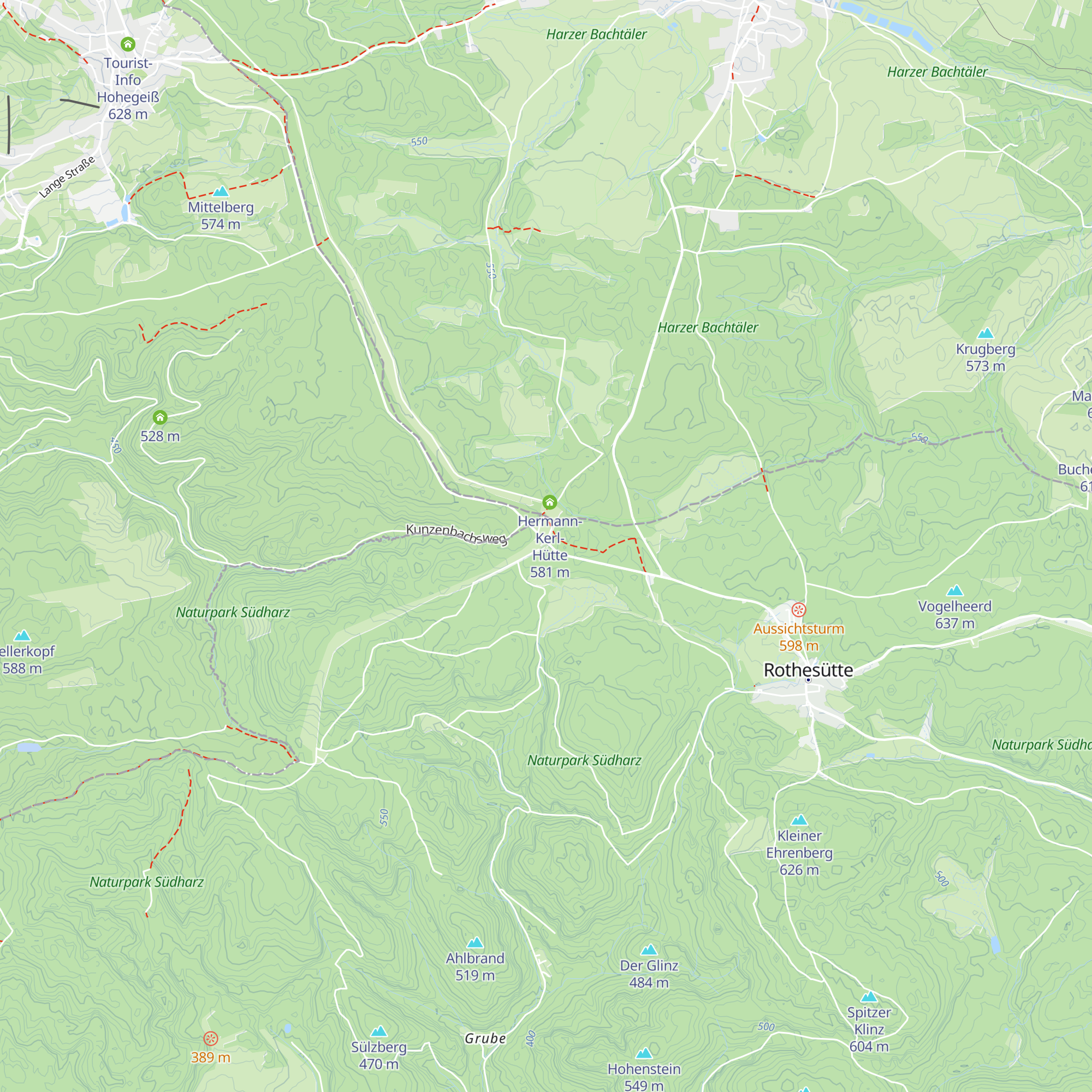 Thüringer Hütte map